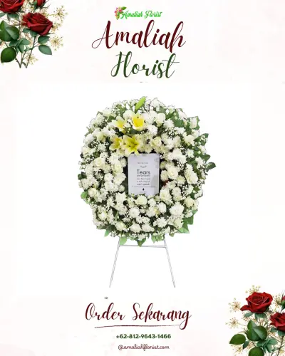 Krans Bunga Duka Cita di Kayugeritan